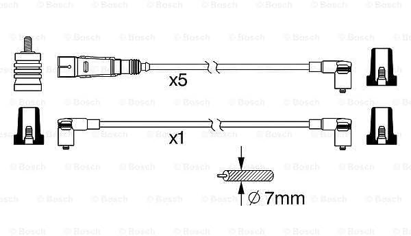 Bosch 0986356371 - Zündleitung - 1 Stück