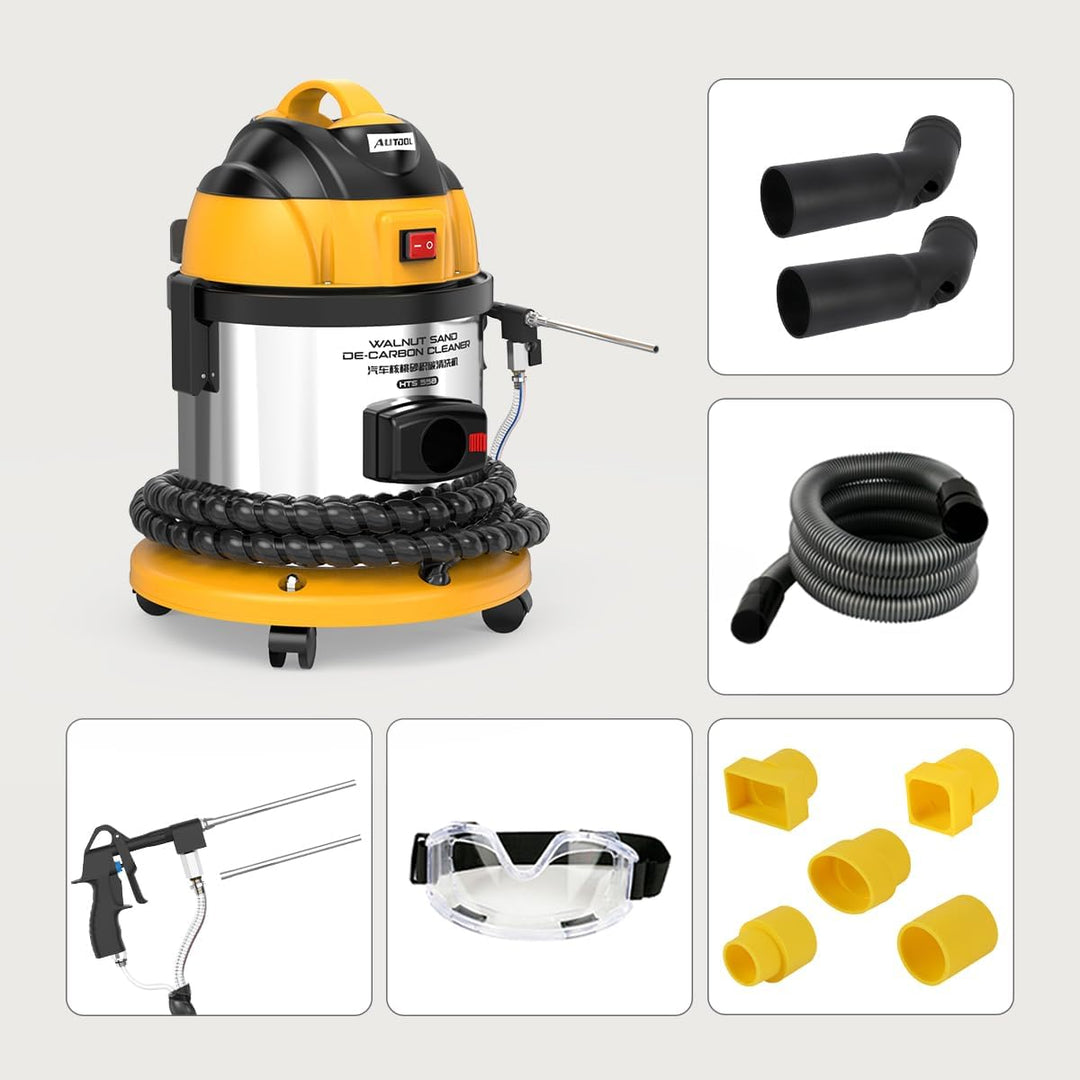 AUTOOL HTS558 Strahlgeräte Nussschalen Strahlgerät, Automotor-Einlassventil-Reinigungsmaschine 220V