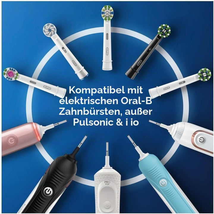 Oral-B CrossAction Aufsteckbürsten für elektrische Zahnbürste, 12 Stück, ganzheitliche Mundreinigung