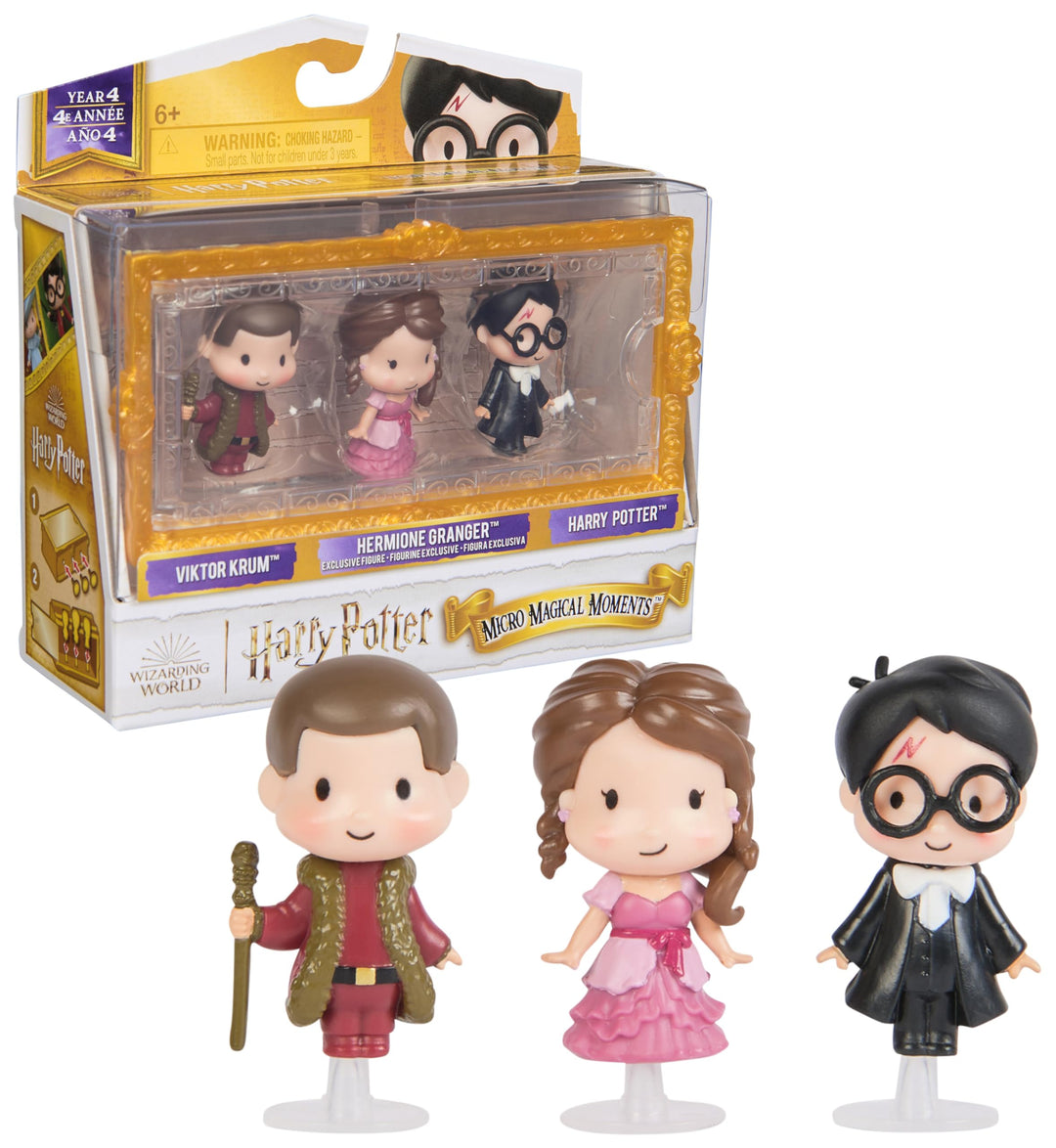 Harry Potter - Micro Magical Moments Sammelfiguren Multipack "Weihnachtsball" mit Harry, Hermine und