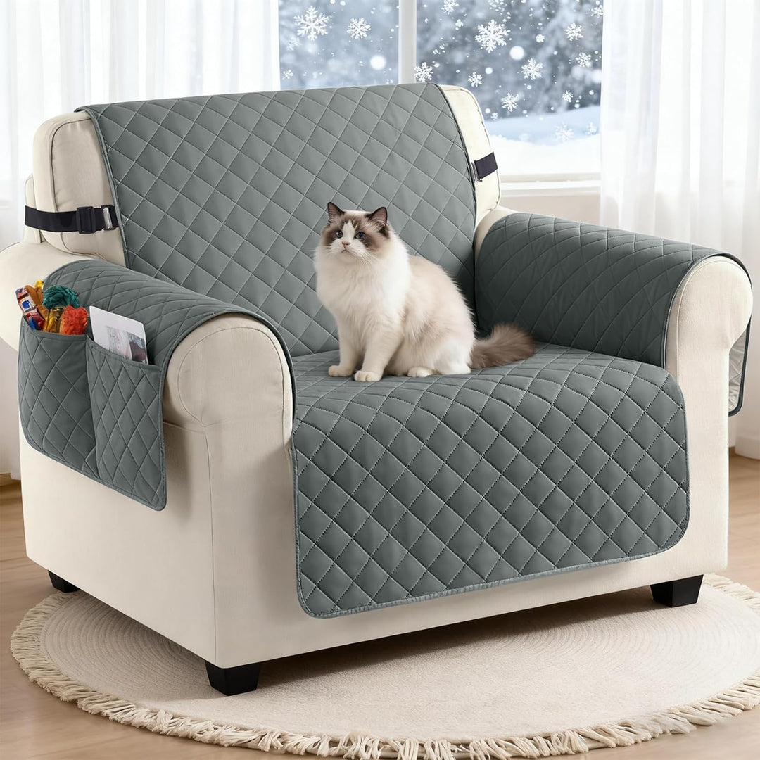 TAOCOCO Sofa Überzug, Sofabezug Wasserdicht Mit Gummiband，Wohnzimmer Anti-Rutsch Gepolsterter Sofasc