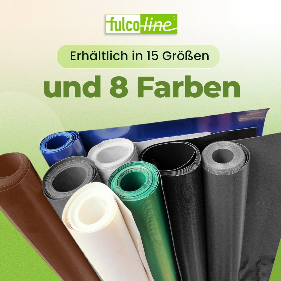 LKW Plane 700 g (14,0 m x 2,50 m, Braun) PVC Plane, Abdeckplane, Meterware, sehr hochwertig, beidsei