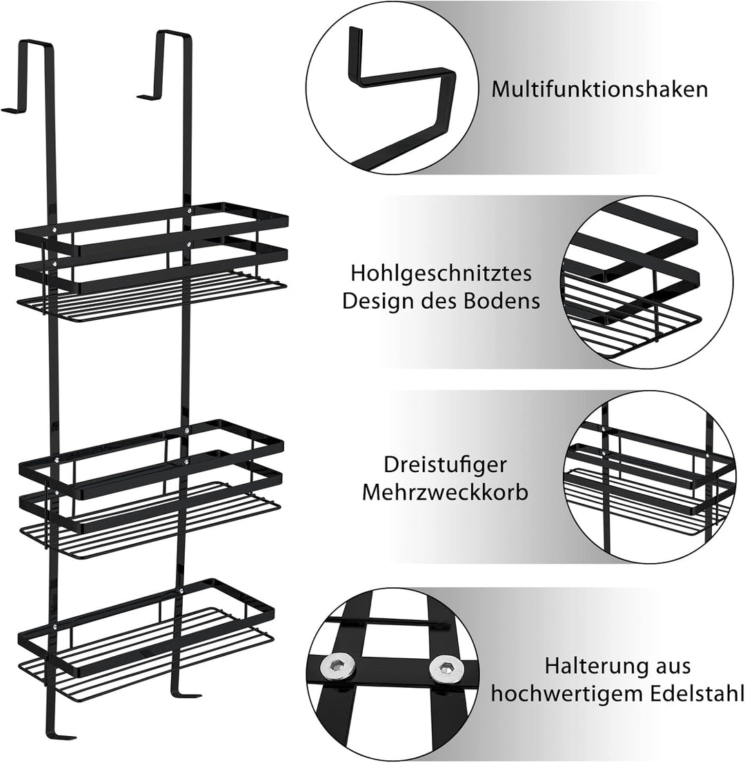 YRHome Duschablage ohne Bohren Duschregal zum Hängen aus Edelstahl Hängen Duschkorb Hängeablage mit