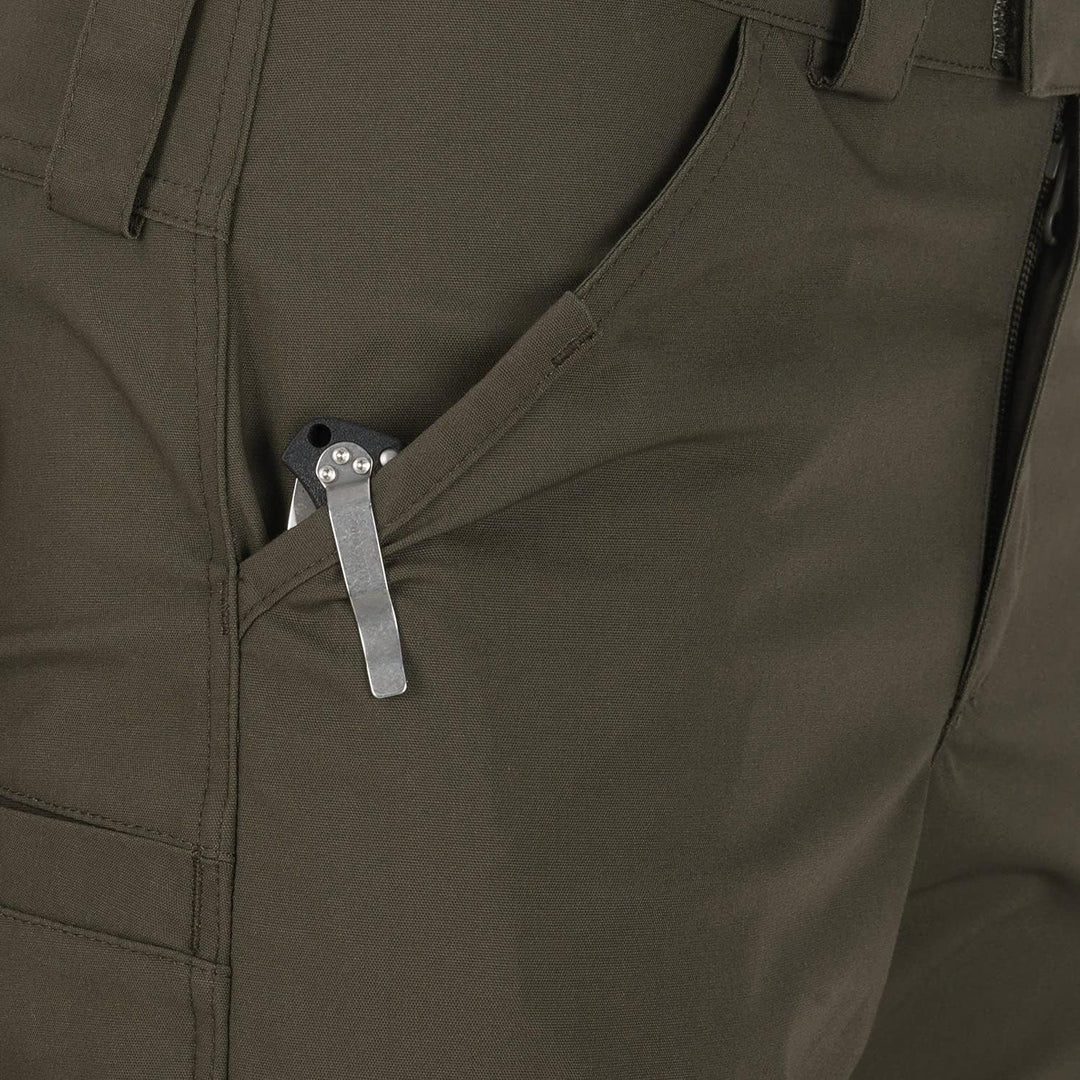 Helikon-Tex Woodsman Pants - Black 36W / 34L Taiga Grün/Schwarz, 36W / 34L Taiga Grün/Schwarz