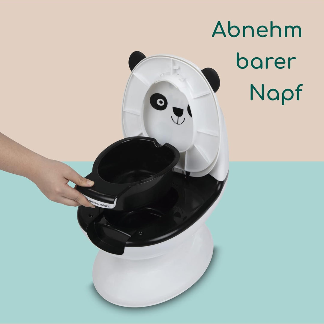 Bebeconfort Toilettensitz in Minigrösse für Kinder, Toilette fürs Töpfchentraining mit süssem Panda,