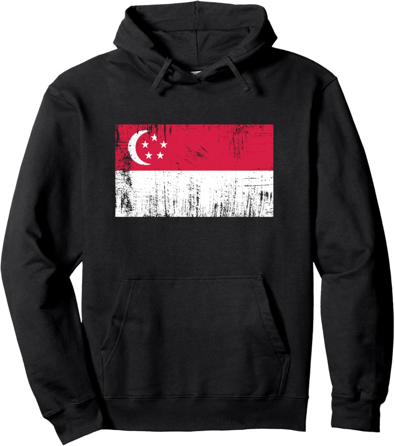 Singapore Fahne-Flagge Geschenk Fussball-Fan Sport Pullover Hoodie