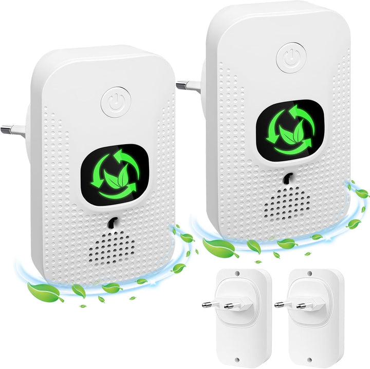 Luftreiniger für Zuhause & Schlafzimmer, Plug-In Mini Ionisator mit Negativen Ionen, Geruchsentferne