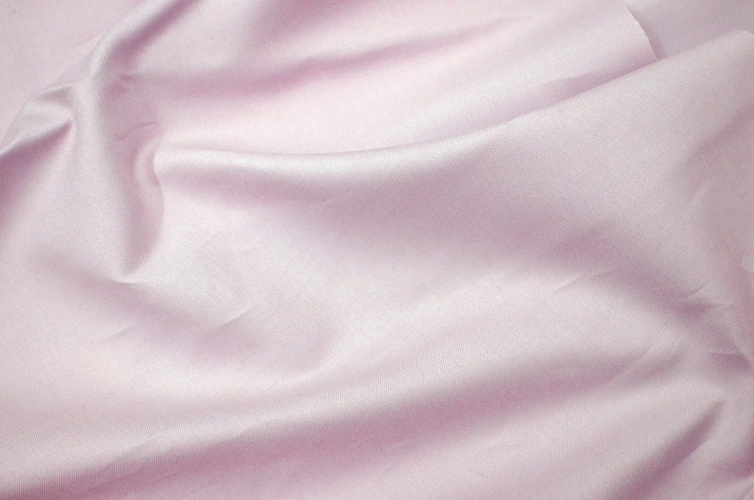 Beddress - Luxus-Satin-Bettwäsche, Uni Puder, 135x200 + 80x80 cm, 100% Baumwolle,Pink 135x2