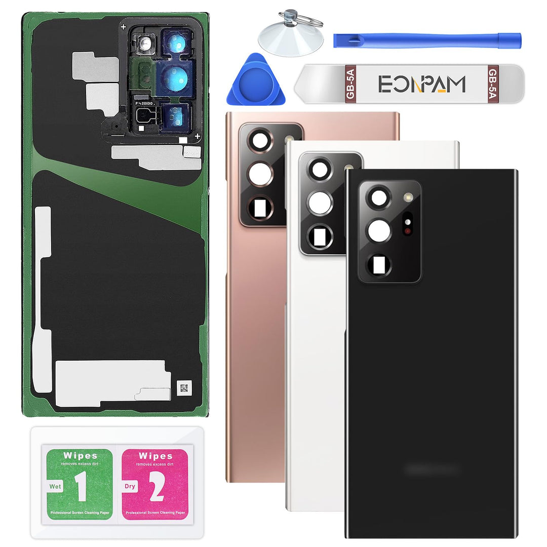 Eonpam Akkudeckel für Samsung Galaxy Note 20 Ultra N985, N986 Rückseite Glas Original Backcover Back