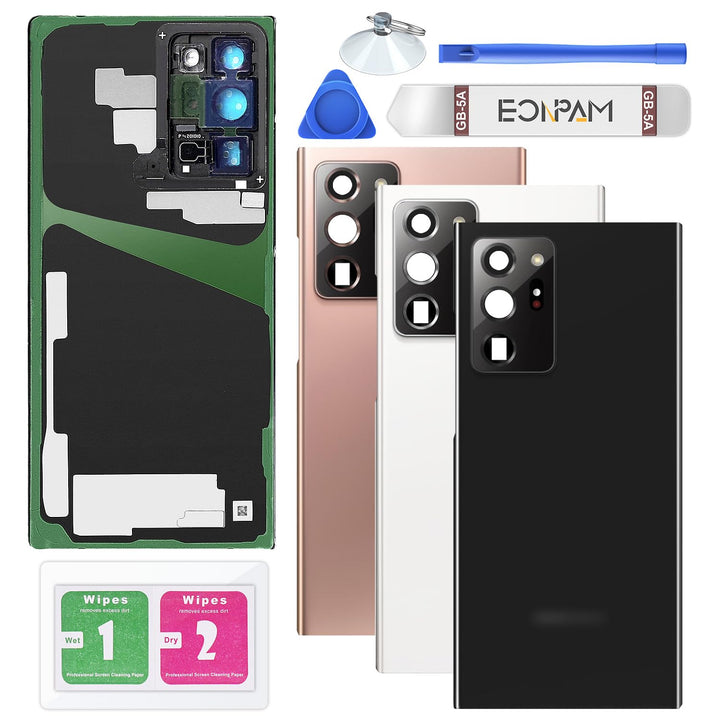 Eonpam Akkudeckel für Samsung Galaxy Note 20 Ultra N985, N986 Rückseite Glas Original Backcover Back