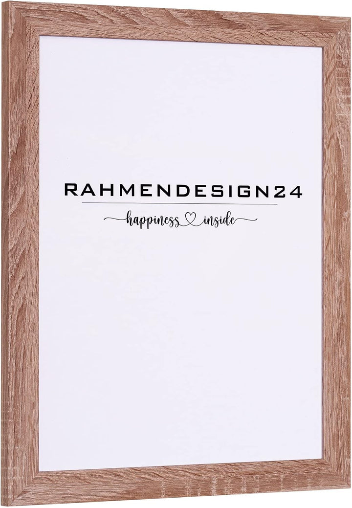 Rahmendesign24 Bilderrahmen Tokio 61x91,5 (PUZZLEFORMAT) SONOMA EICHE Fotorahmen, Wechselrahmen, Pos