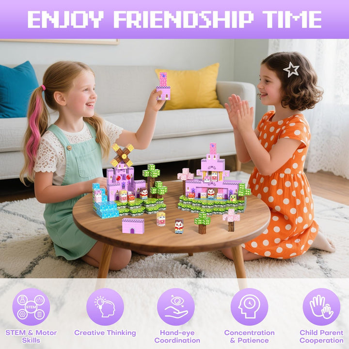 Magnetische Bausteine 150 PCS, Magnetbausteine für 3+ Jahr, Magnetic Blocks Spielzeug-Sets für Kinde