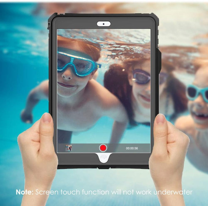 TECHGEAR Wasserdichte Hülle für iPad 10.2 2021/2020/2019 [9. 8. 7. Generation] {Poseidon Case} Schla