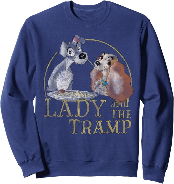 Disney Lady And The Tramp Simple Logo Portrait Sweatshirt