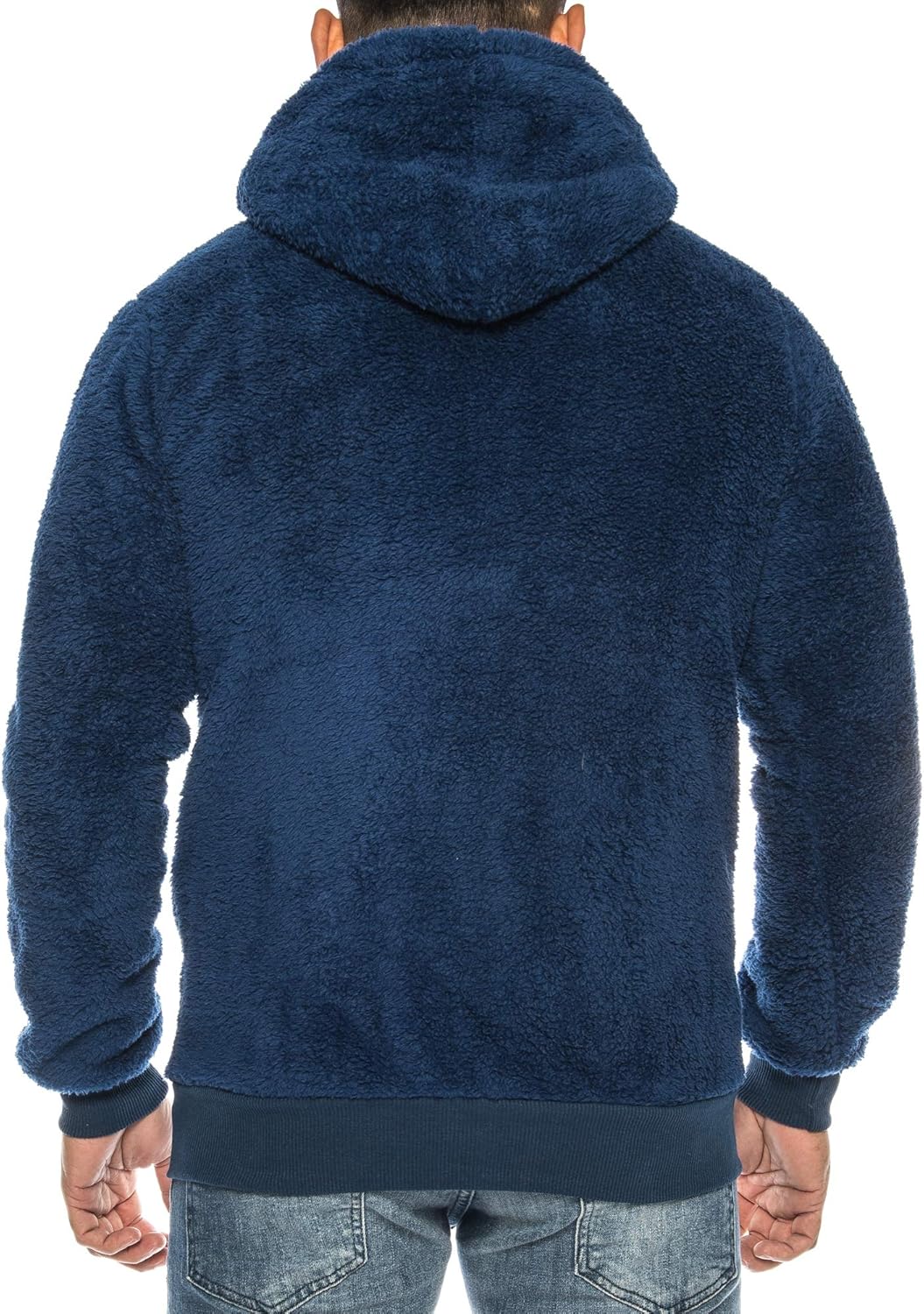 Raff &Taff Herren Kapuzenjacke Teddy Fleece Plüschjacke mit Kapuze Casuale Zip Hoodie Cardigan mit K