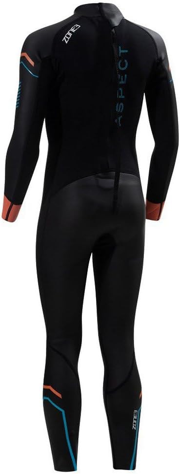 Zone3 Junior Aspect Brustschwimmen Neoprenanzug mit Reissverschluss hinten Back Zip - Schwarz - Easy