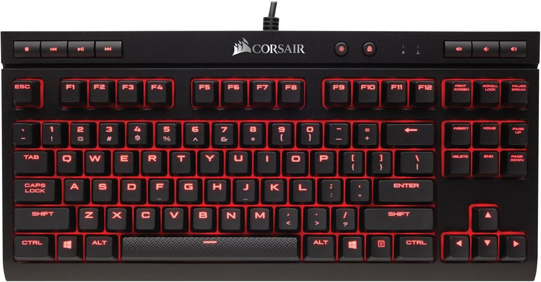 Corsair Compact (Red LED, Cherry MX Red) CH-9115020-NA Schwarz