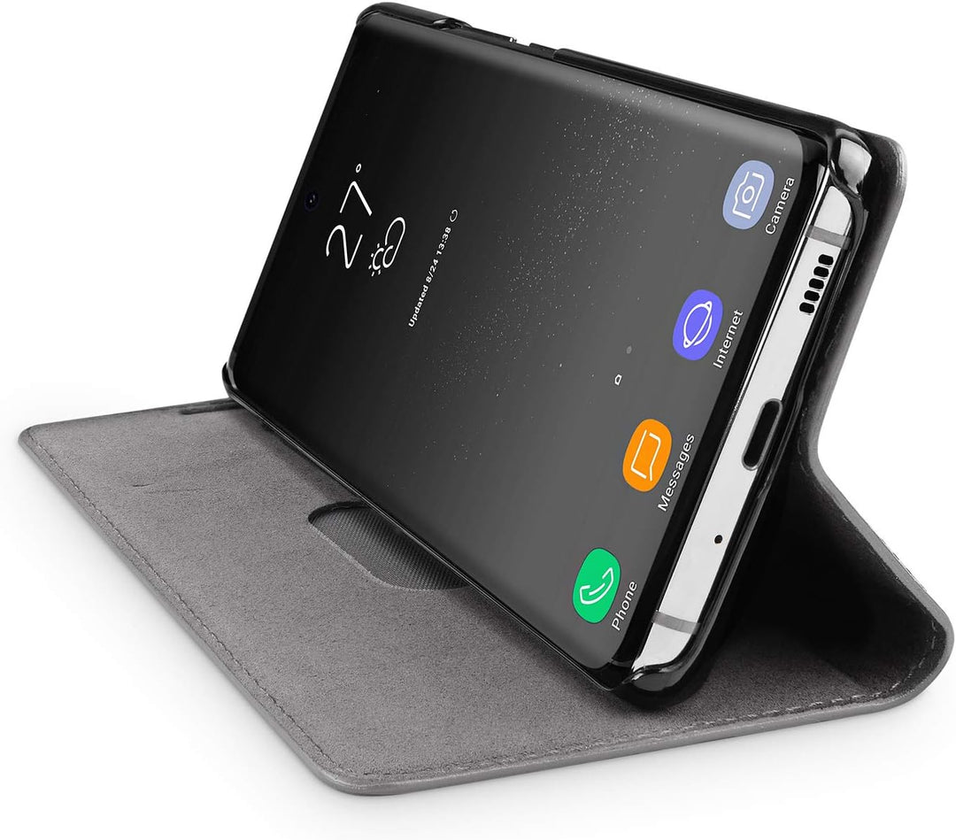 WIIUKA Echt Ledertasche - TRAVEL NATURE - Hülle für Samsung Galaxy S20 - ITALIENISCHES Leder - Vinta