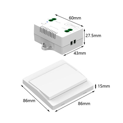 Selbstversorgender Funkschalter, keine Kabel, keine Batterien, drahtlose Fernsteuerung für Beleuchtu