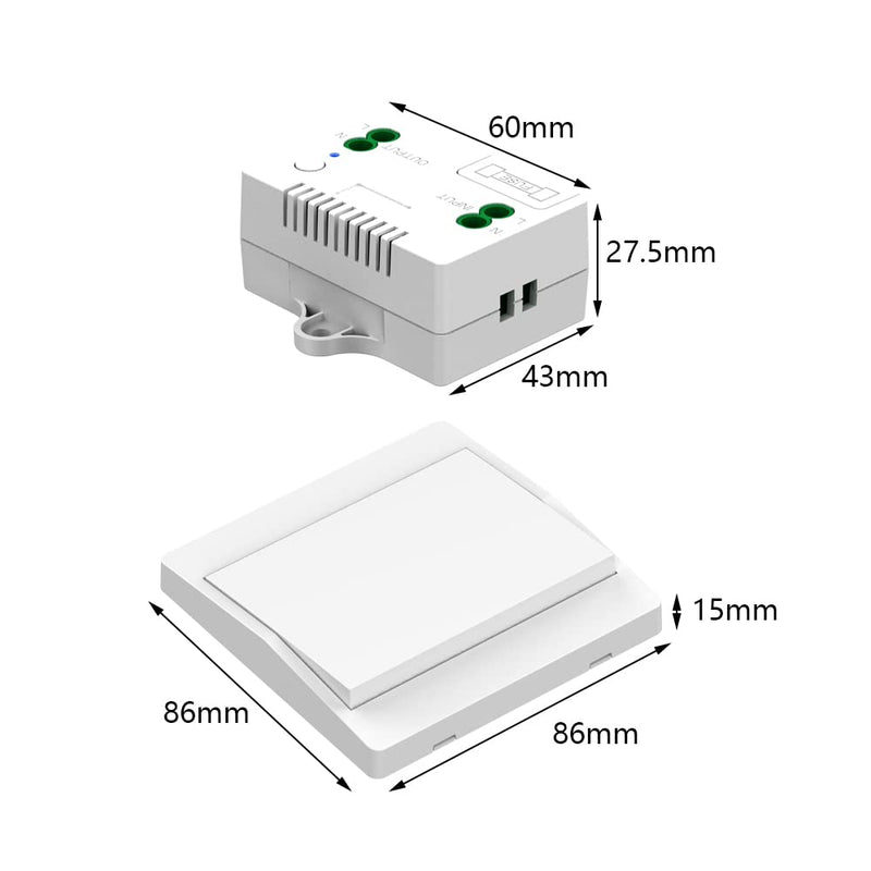 Selbstversorgender Funkschalter, keine Kabel, keine Batterien, drahtlose Fernsteuerung für Beleuchtu