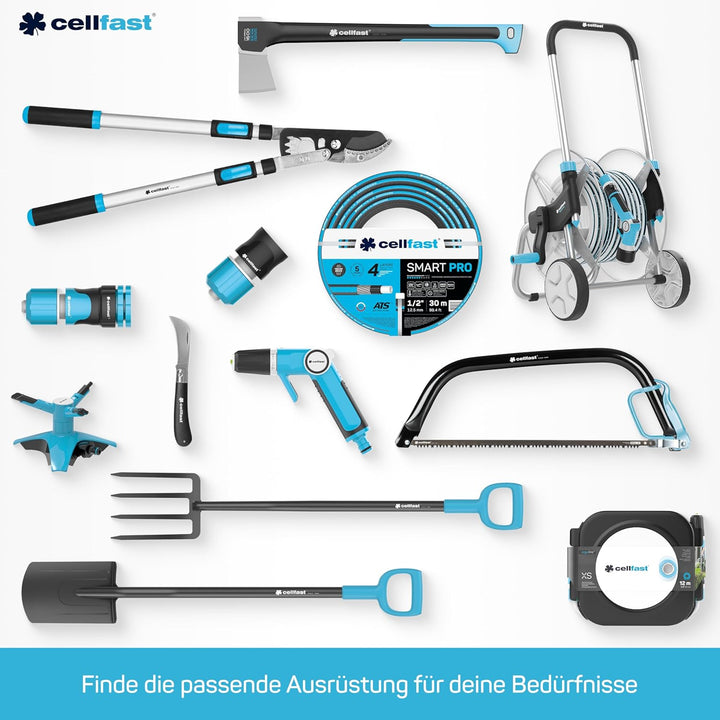 Cellfast Gartenschlauch Quattro Formstabiler, Flexibel 4-lagiger Schlauch aus hochwertigem Garn - Kr