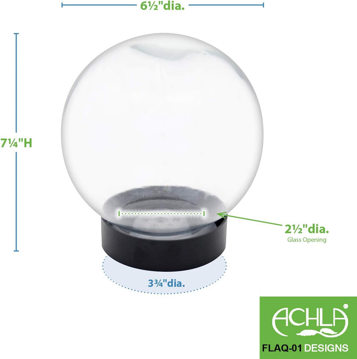 Achla Designs Blumenaquarium FLAQ-01 - Transparent 16,1925x16,1925x18,415 cm, 16,1925x16,1925x18,415
