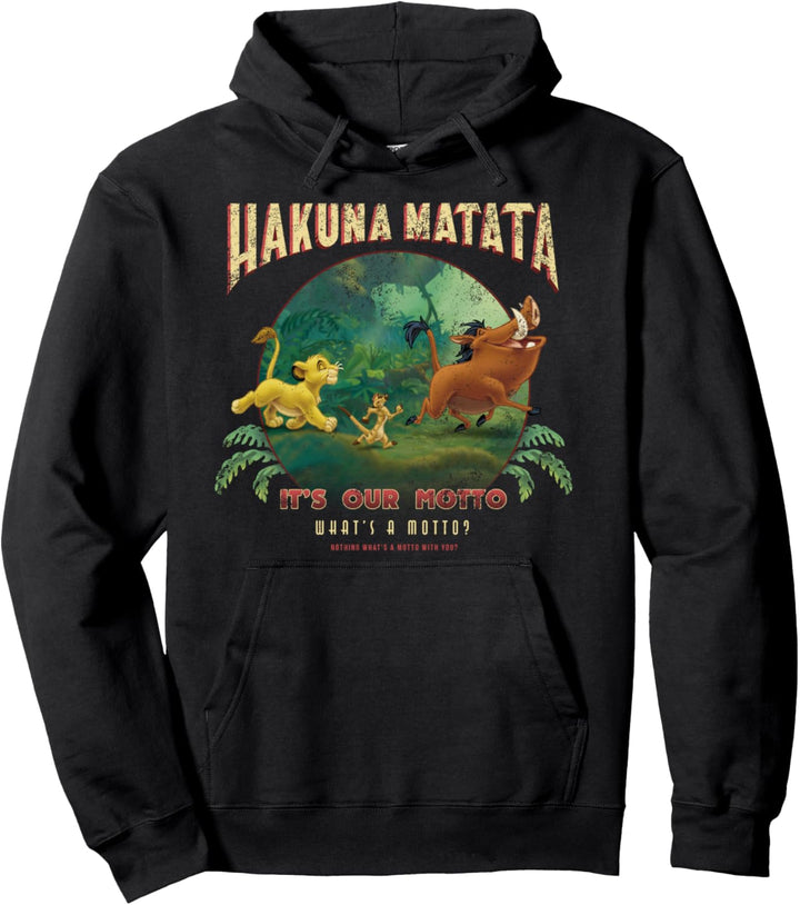 Disney The Lion King Hakuna Matata It's Our Motto Group Shot Pullover Hoodie