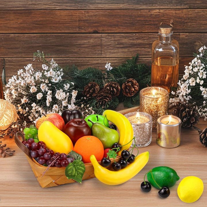 20 Stück Gefälschte Früchte, künstliche Früchte Dekor für Party Küche Tisch Centerpiece, künstliche