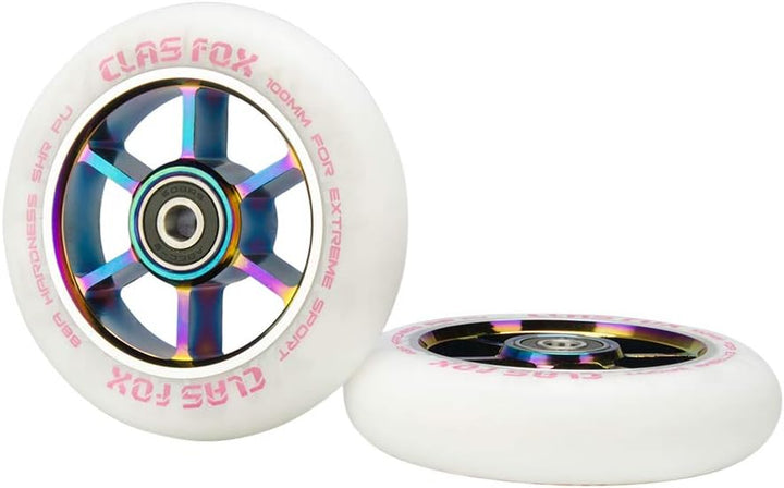 CLAS FOX Pro Stunt Scooter Rollen Roller Räder 110mm EIN Paar mit ABEC-9 Kugellager CNC Metallker (2