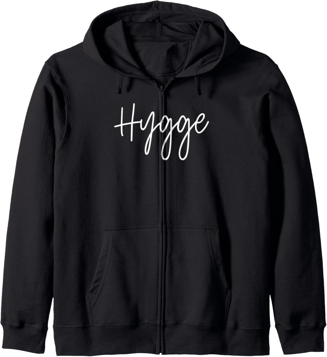 "Hygge" handgeschriebenes Design Kapuzenjacke