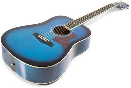 MAX SoloJam Westerngitarre, Akustik Gitarre Set, Acoustic Guitar, Akustikgitarre 4/4 mit Tasche, Ple