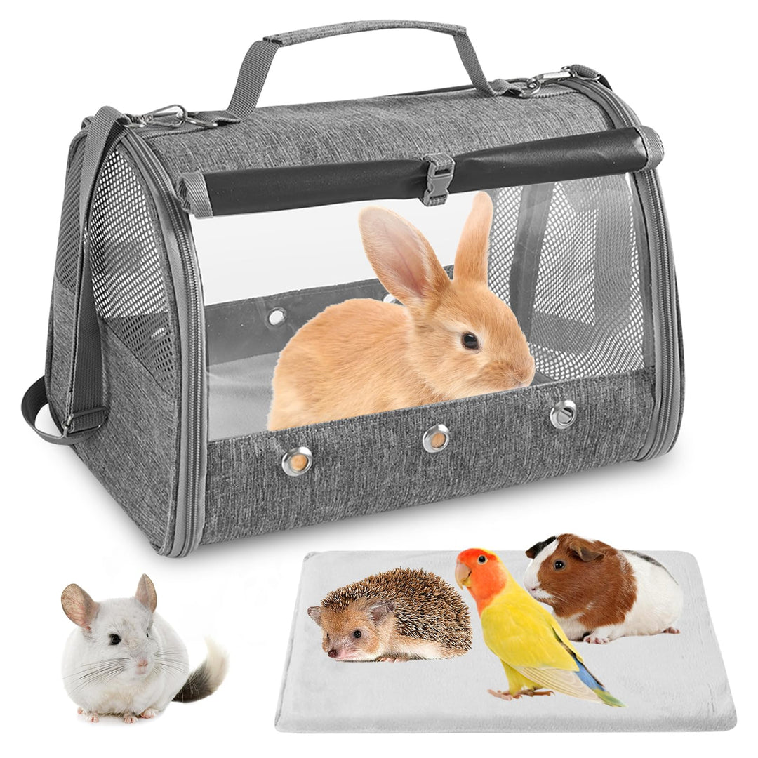 Kleine Haustier-Tragetasche Mit Kissen,Kleintier Tragetasche,Transportbox für Katze Mit Seitlicher Ö