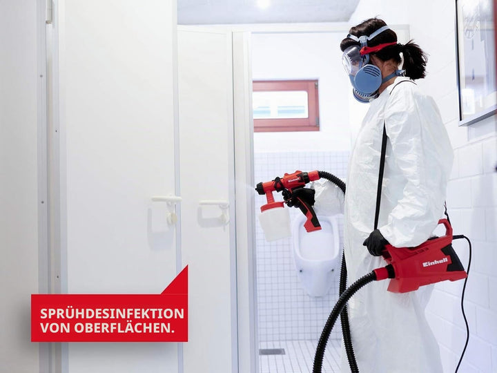 Einhell elektrisches Farbsprühsystem TC-SY 600 S (600 W, halbstationar, mittelgrosse bis grosse Arbe