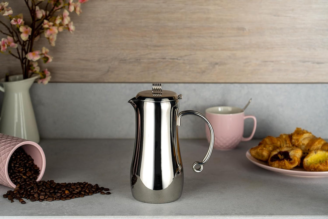 Café Stål MPC-05DW Elements Doppelwandiger Kaffeebereiter aus 18/10 Edelstahl – Hochglanzpolitur mit