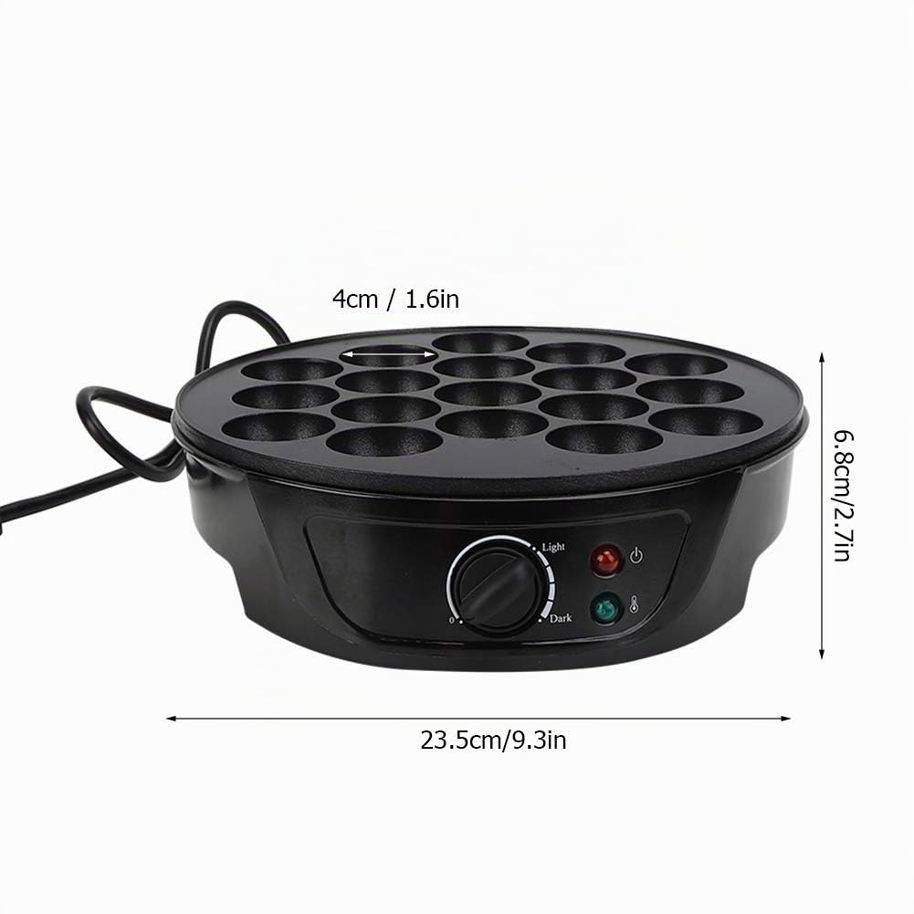 Elektrische Takoyaki-Maschine mit 18 Runden Formen, Oktopus-Kugel, Mini-elektrische Backform, Frühst