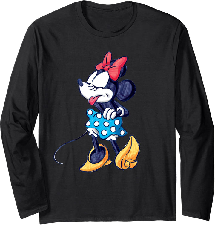 Disney Mickey and Friends Minnie Mouse Sassy Pose Langarmshirt