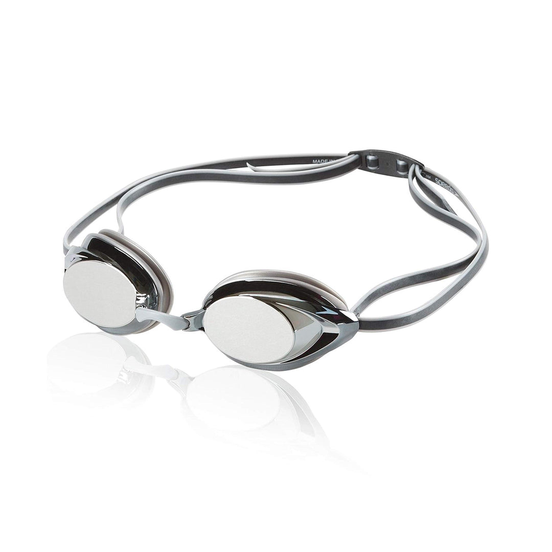 Speedo Vanquisher 2.0 Mirrored Swim-Swimming Racing Goggles-Silver Anti-Fog New