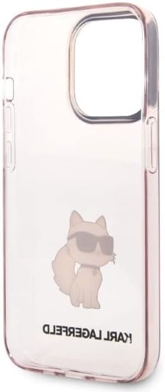 KARL LAGERFELD KLHCP14LHNCHTCP Hülle für iPhone 14 Pro 6,1" rosa hardcase Ikonik