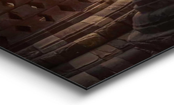 REINDERS Wandbild, Borobudur, Schlafzimmer, Bilder, Wanddeko, Room Decor, MDF, Braun, 52x156cm 156L