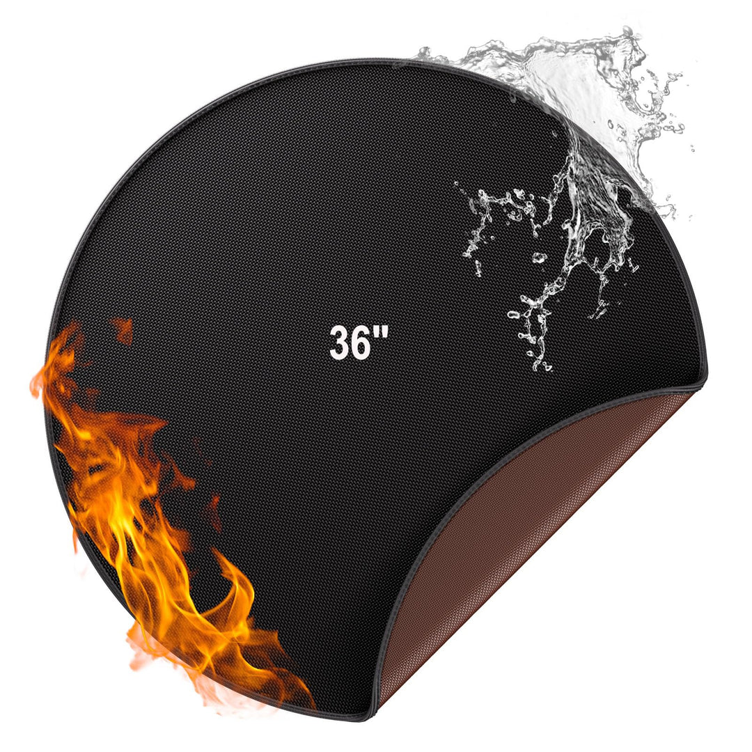 Feuerfeste Matte Feuerstelle Unterlage 2315°C Feuerschutzmatte Hitzeschutzmatte 91.4 cm BBQ Grills M