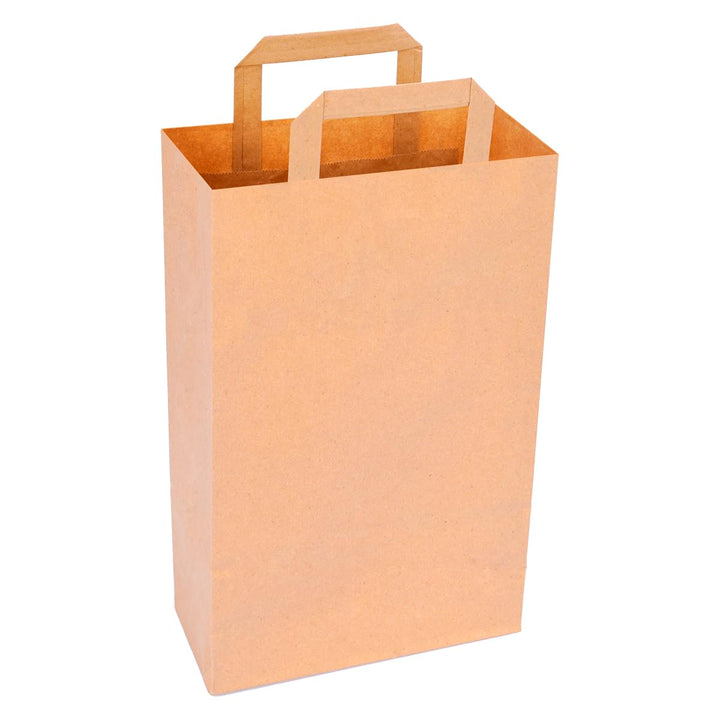 verpacking Papiertragetaschen 22 x 18 x 8 cm Weiss [Grösse und Farbe wählbar] Geschenktüten Einkaufs