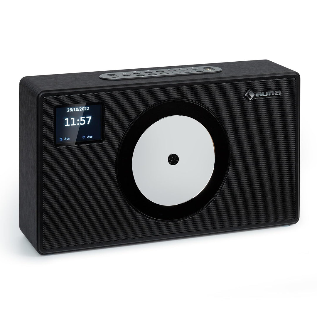 Auna Radio für Küche & Bad, DAB Radio mit CD Player zur Wandmontage, DAB Plus mit Bluetooth, DAB/DAB