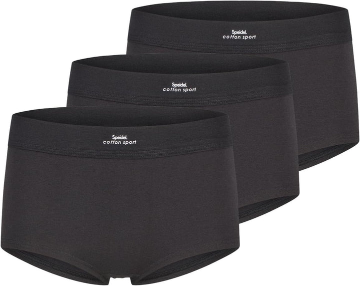 Speidel Damen Pants Cotton Sport, 5er-Pack, Schwarz