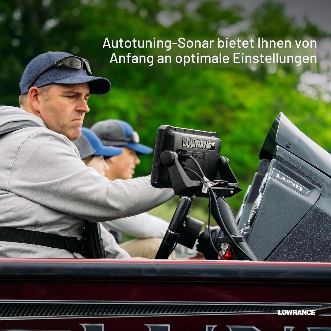 Lowrance Eagle Eye Fischfinder mit Live-Sonar, Zwitschersonar und DownScan mit Fischenthüllung, 22,9