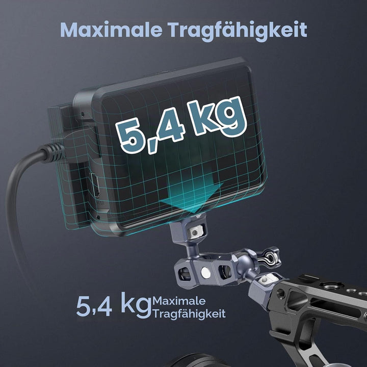 SmallRig Articulating Magic Arm mit 3/8"-16 Locating Pins für ARRI und 1/4"-20 Schraube (mit einzieh