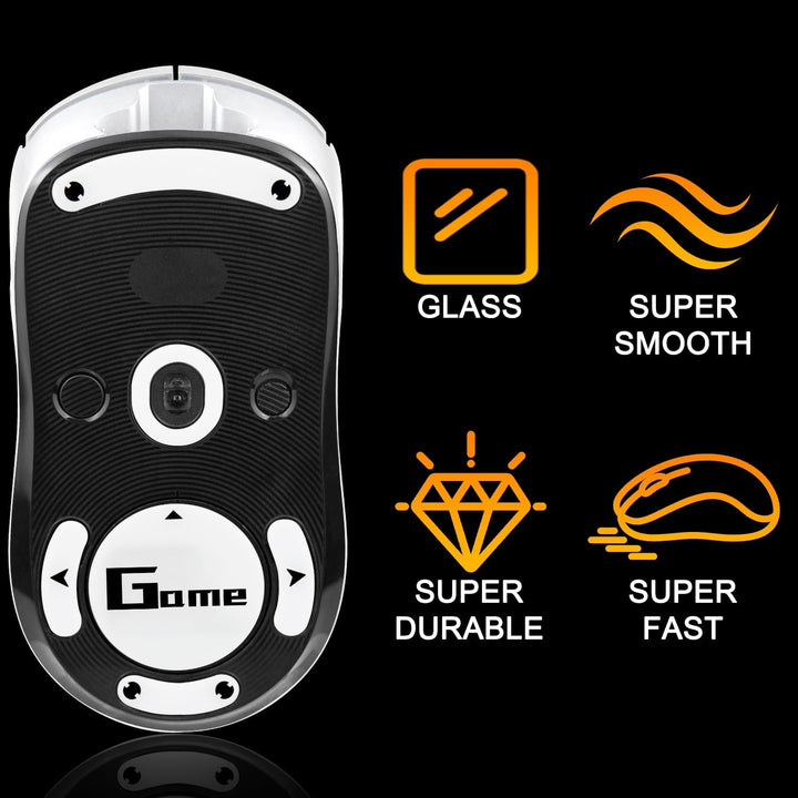 SOULWIT Glas Maus Skates für Logitech G PRO Wireless/GPro 2 Lightspeed Wireless Gaming-Maus (Nicht k