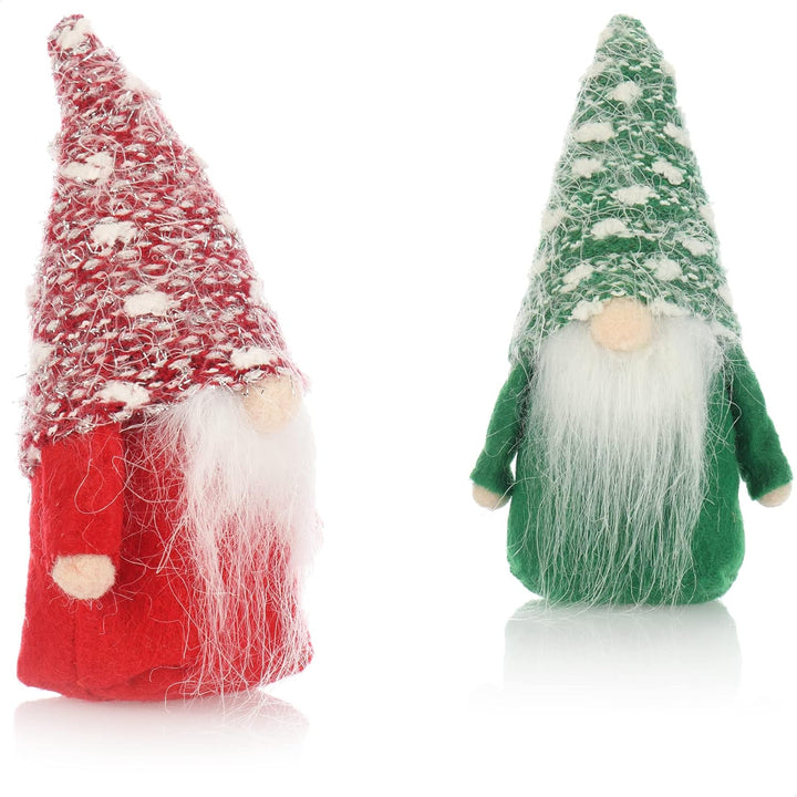 COM-FOUR® 6X Premium Weihnachts-Wichtel 15cm - Weihnachtsdeko - winterliche Zwergen-Figur - Dekoarti