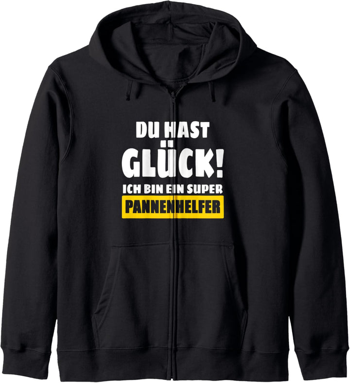 Du Hast Glück! Ich Bin Ein Super Pannenhelfer Kapuzenjacke