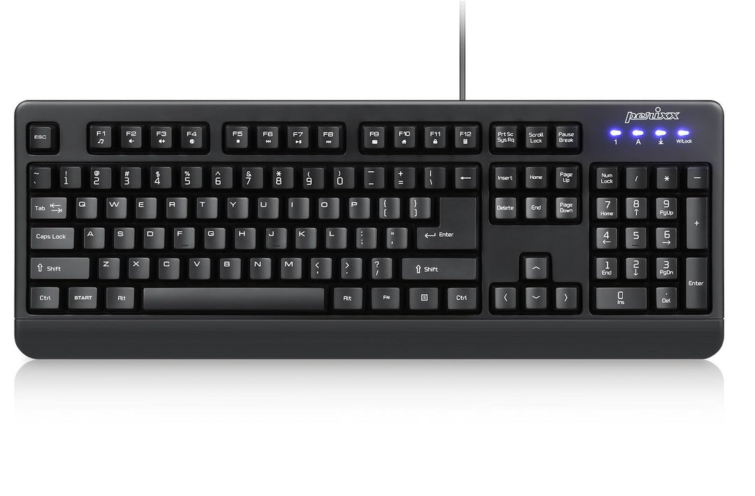 Perixx PERIBOARD-517 wasserdichte Tastatur - IP65 - Antibakterielle Schutzschicht - Vollständig Wass