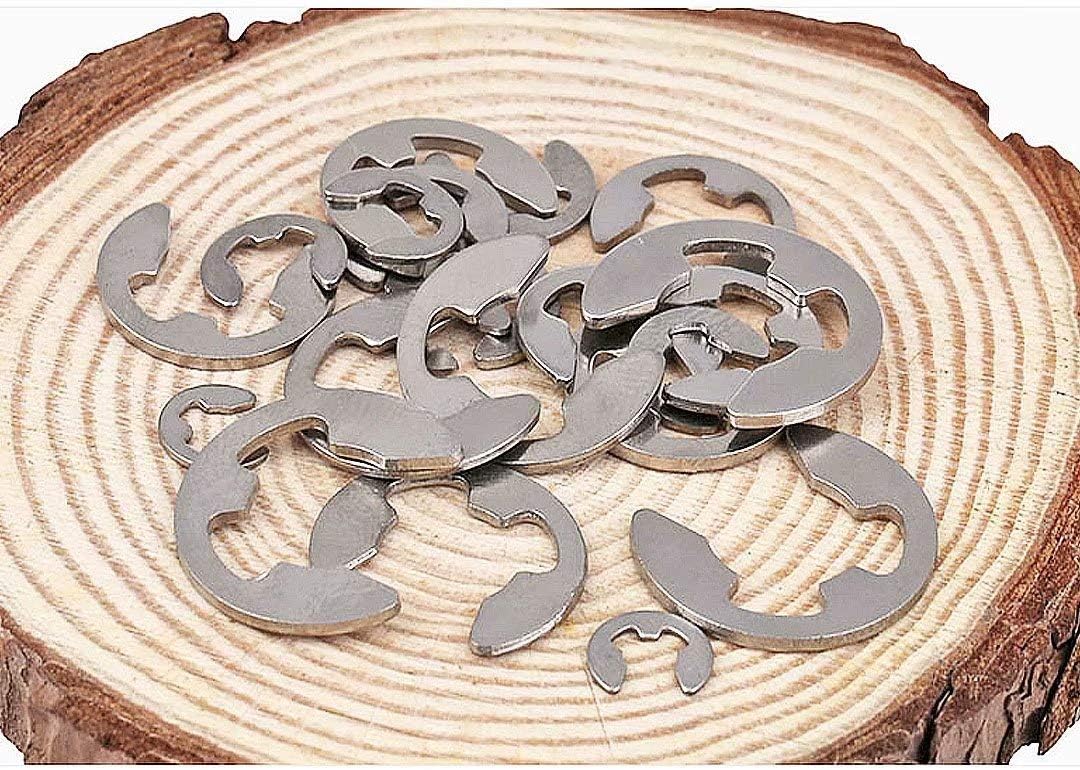 E-clip Sicherungsring, E-Clip Externe Haltering Edelstahl Snap Intern Sicherungsring E Clip Sprengri